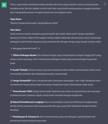 Chatgpt untuk pemasaran