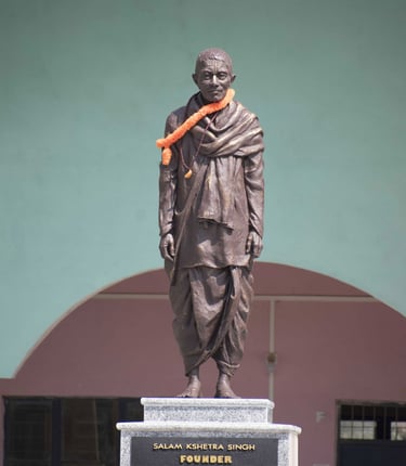 Founder statue