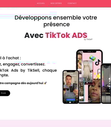 TikTok Ads pour site web – acquisition client via stratégie digitale