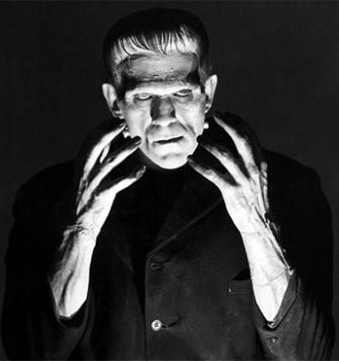 La créature du Dr Frankenstein par Boris Karloff 