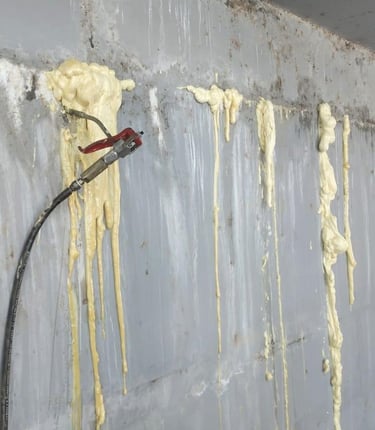 Inyección de resina hidro activa