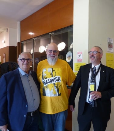 Jean-René Dalle, Jiri Pragman et Patrick Weslinck lors de Masonica Lille 2025
