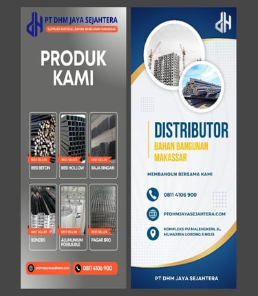 Baja Ringan Makassar, Kanal C, Reng, Spandek Murah Makassar