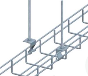 Apply to: Hang trays under ceiling  Fit for:Diameter of wire from 3.5mm to 6.0mm,the width of tray s