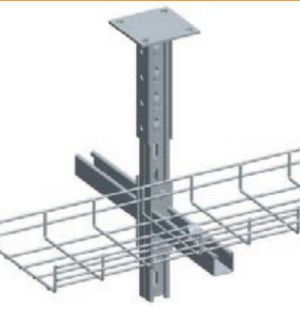 Apply to: Hange trays underceiling Fit for:Diameter of wirefrom 3.5mm to 6.0mmInclude:support x 1, p