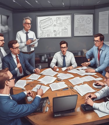 A focused cybersecurity expert analyzing digital data streams on multiple screens in a modern office.