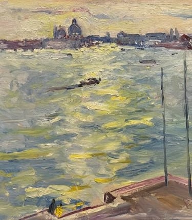 Oli del pintor impressionsita Simó Busom