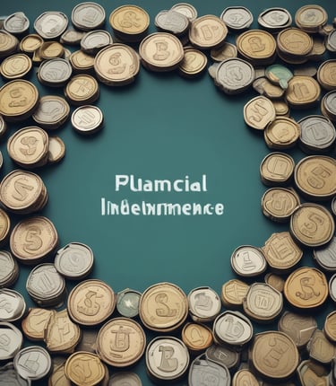 A sleek, minimalistic office desk with a glowing laptop displaying financial charts and a cup of coffee beside it.