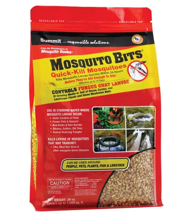 summit mosquito bits 30 ounce bag of granules for killing fungus gnat larvae