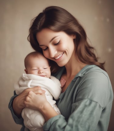 A warm and inviting image of a mother with her child, emphasizing care and health.