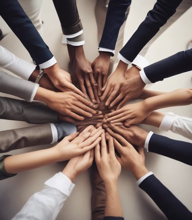 A vibrant community of entrepreneurs collaborating.