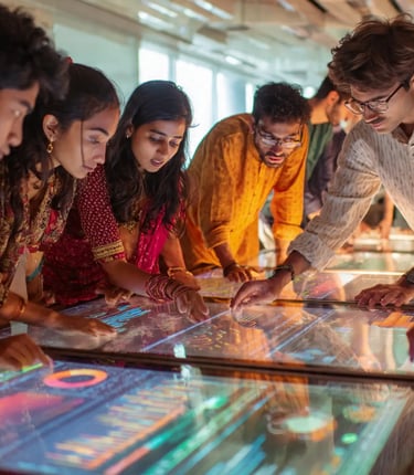 Students learning AI and Data Science at CMI Pondicherry
