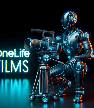 OneLife Films a robot with a camera and a camera