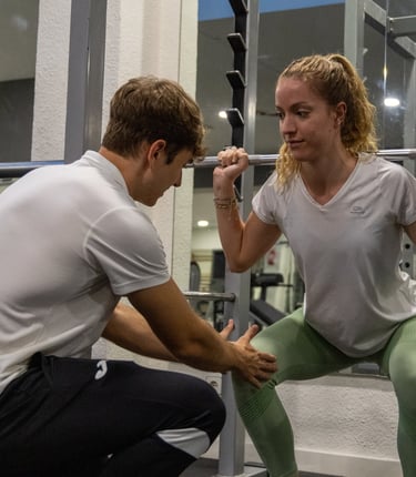 corrección de ejercicio sentadilla