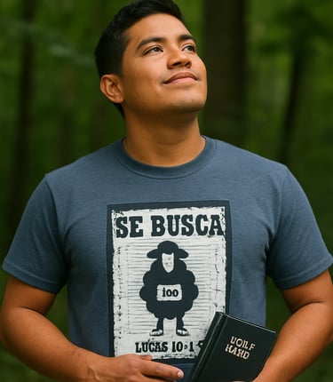 Diseño exclusivo con versículo bíblico en playera cristiana Libelo
