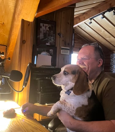 Being helped by Ruger to do a podcast.