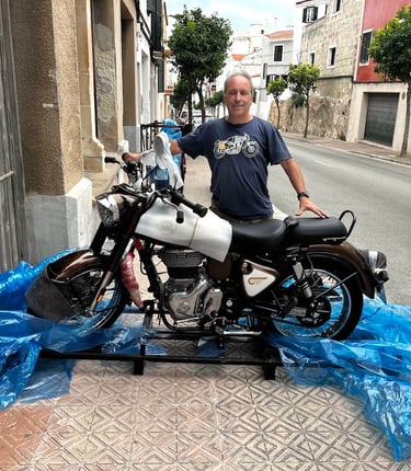 Classic Roads brand new Royal Enfield Classic for motorcycle tours in Balearic Islands