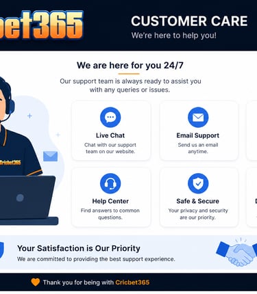 cricbet365 Customer Care