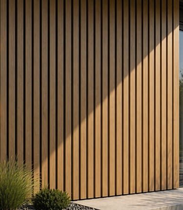 Bardage bois vertical design pour façade moderne