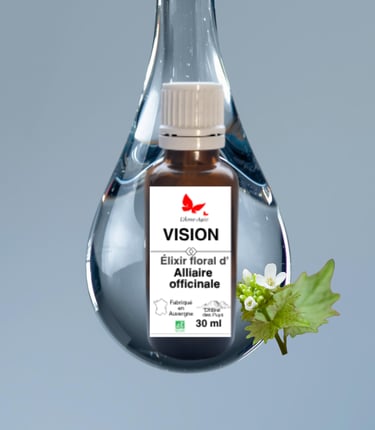 Flacon élixir floral VISION, L'Âme-Agie.