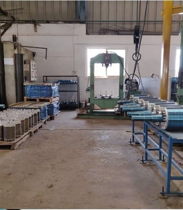 a factory floor plan of a factory with a lot of machines