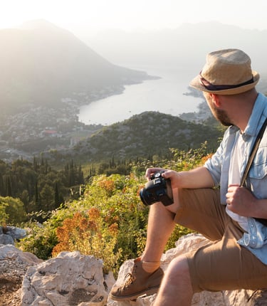 Voyageur en randonnée Espagne