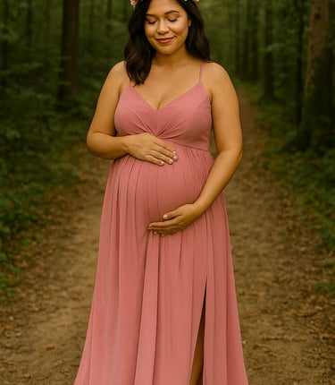 Vestido de maternidad Palo Rosa