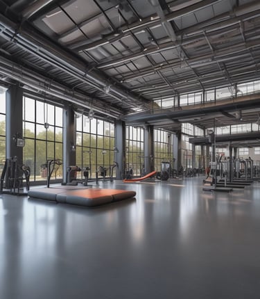 A modern fitness facility showcasing wellness equipment and design.