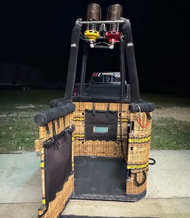 Hot air balloon ride over Watkins Glen, NY