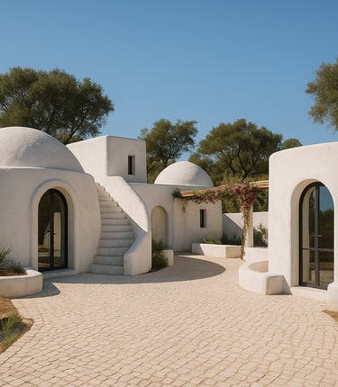 amazing superadobe circular shaped building