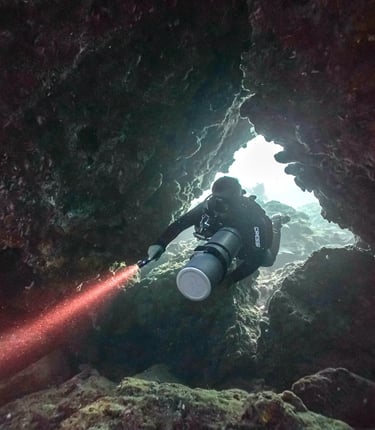 jonjon suarez sidemount diving el nido