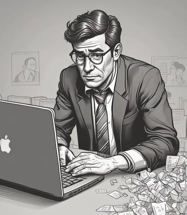 A sleek, modern office environment showcasing a professional branding team at work.