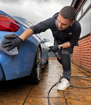 BMW M4 detailing in Clitheroe