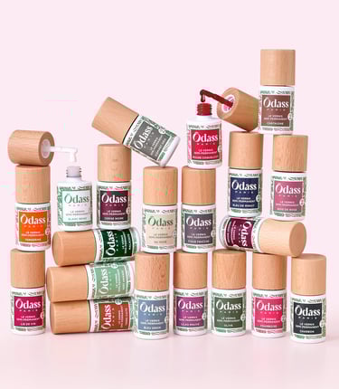 Un ensemble de vernis de la marque Odass