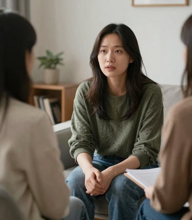 Portrait of M Fok, the founder, in a calm, professional setting.