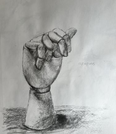 Hand, Charcoal