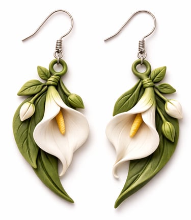 High-precision sustainable jewelry crafted in Finland with surgical steel hooks.