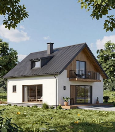 Une belle maison isolée avec des panneaux Thermimmo 