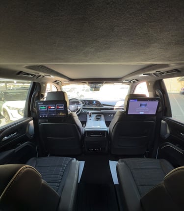 Spacious luxury SUV cabin with premium seating