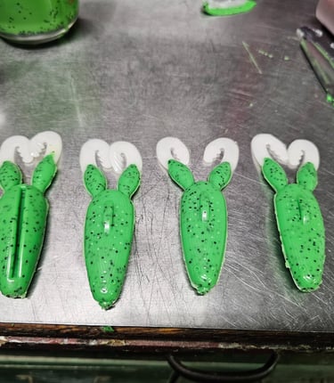 Soft Plastic Frog Lures, Commando Frogs