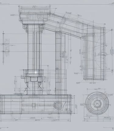 A skilled engineer working on a SolidWorks 3D model of an industrial machine in a bright workshop.