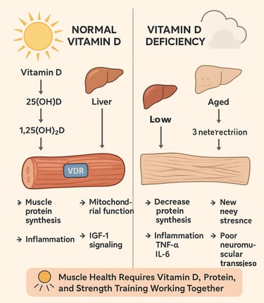 Vitamin D deficiency isn’t just about weak bones—it’s a hidden driver of muscle loss and frailty. Di