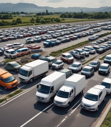 A sleek dashboard displaying real-time fleet tracking and maintenance alerts on a tablet.