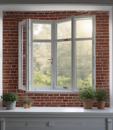 A beautiful display of custom hurricane windows and doors.