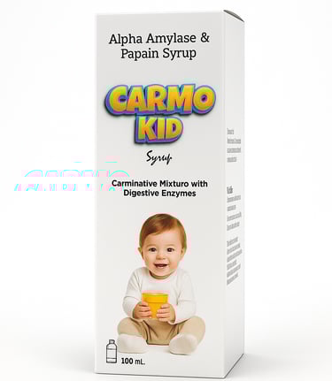 CarmoKid Syrup. Digestive enzyme for children by Strio Healthcare