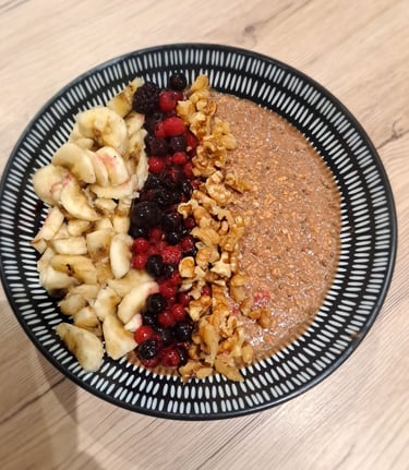 avoine chia lait végétal petit déjeuner équilibré lyon
