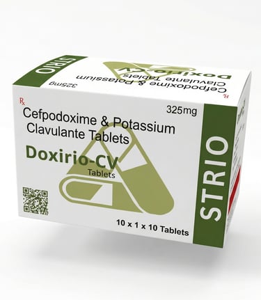 Doxirio-CV 325, Cefpodoxime tablets by Strio Healthcare