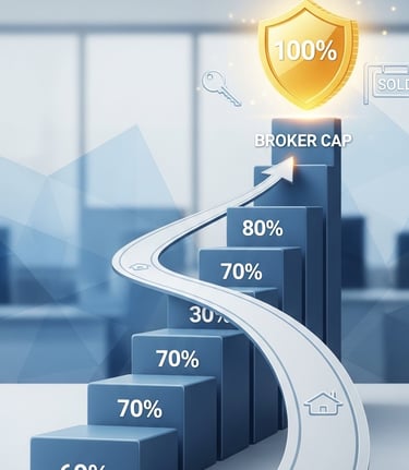 data-driven image that visualizes the "Path to 100% Commission