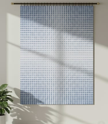 Custom bespoke handmade rugs crafted in Nepal- geometric wall-hanging- Himalaya Carpet Industries