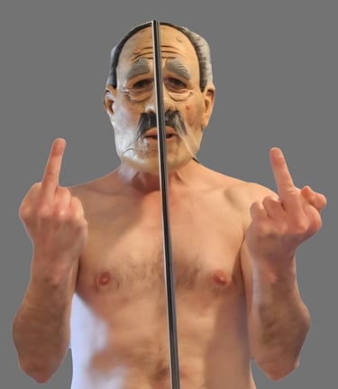 Henk Tieten steekt zijn middelvingers op